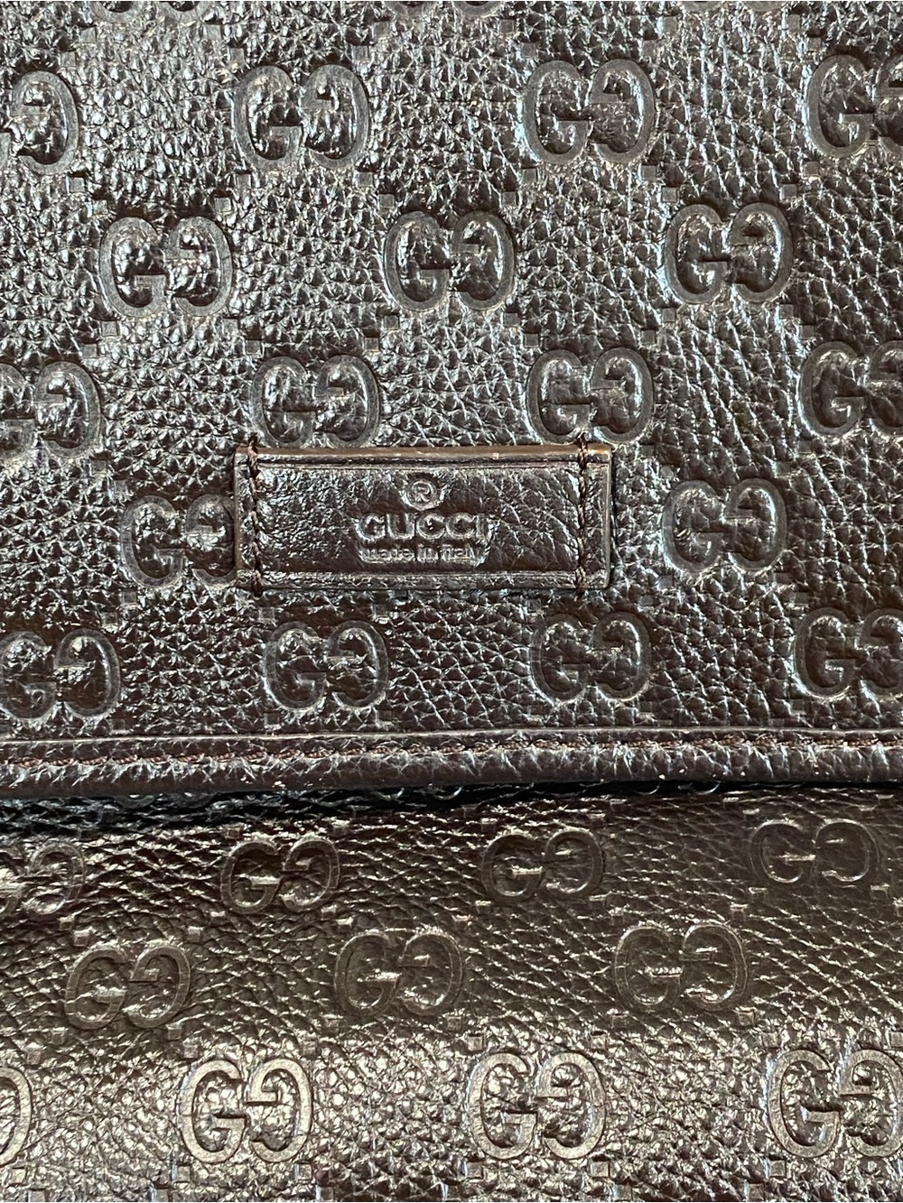 Brown Embossed Crossbody Bag - Picture 3 of 11